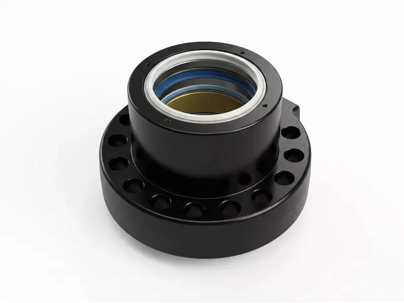 Hydraulic cylinder head (gland) with rod seal stack and mounting flange
